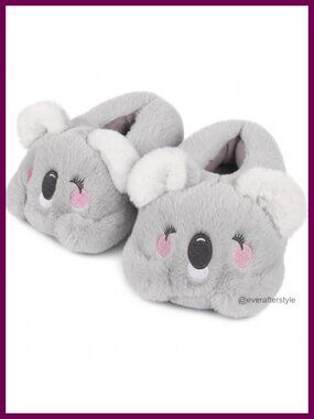 Plush Cotton Animal Slippers Memory Foam Non-Slip House Shoes